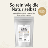 Zink Bisglycinat 25mg - 16 Monate Vorrat - 500 Tabletten